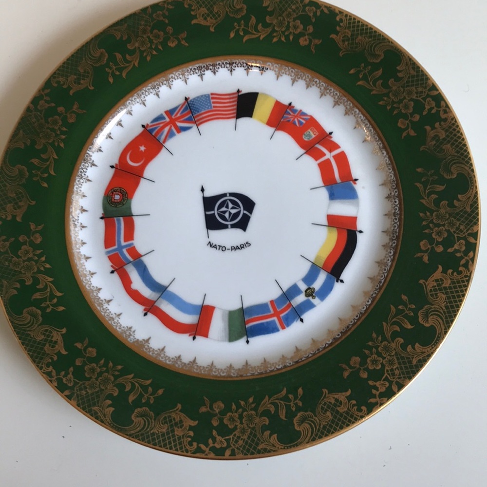 Limoges France NATO Plate